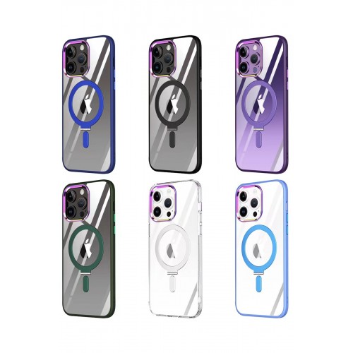 Newface iPhone 15 Pro Max Kılıf Mudo Magneticsafe Standlı Kapak - Lacivert Newface iPhone 15 Pro Max Kılıf Mudo Magneticsafe Standlı Kapak - Lacivert