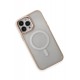 Newface iPhone 15 Pro Kılıf Room Magneticsafe Silikon - Pudra