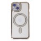 Newface iPhone 15 Kılıf Joke Simli Magneticsafe Kılıf - Gold