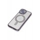 Newface iPhone 15 Kılıf Joke Simli Magneticsafe Kılıf - Derin Mor
