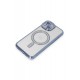 Newface iPhone 15 Kılıf Joke Simli Magneticsafe Kılıf - Mavi