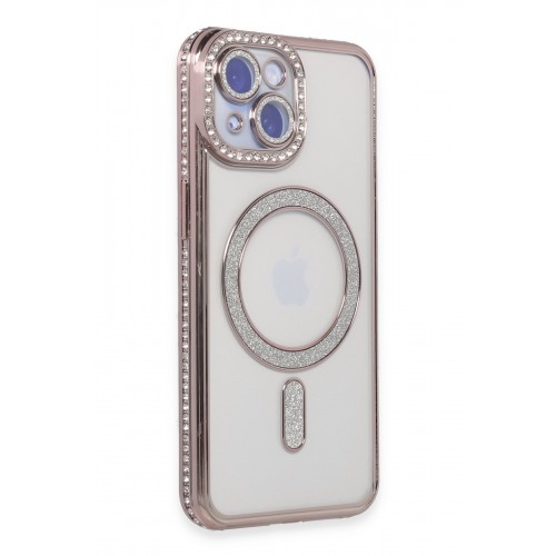 Newface iPhone 15 Kılıf Joke Simli Magneticsafe Kılıf - Pembe Newface iPhone 15 Kılıf Joke Simli Magneticsafe Kılıf - Pembe