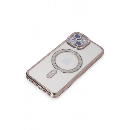 Newface iPhone 15 Kılıf Joke Simli Magneticsafe Kılıf - Pembe Newface iPhone 15 Kılıf Joke Simli Magneticsafe Kılıf - Pembe