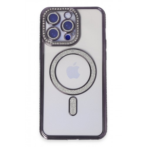 Newface iPhone 15 Pro Kılıf Joke Simli Magneticsafe Kılıf - Derin Mor Newface iPhone 15 Pro Kılıf Joke Simli Magneticsafe Kılıf - Derin Mor