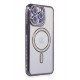 Newface iPhone 15 Pro Kılıf Joke Simli Magneticsafe Kılıf - Derin Mor Newface iPhone 15 Pro Kılıf Joke Simli Magneticsafe Kılıf - Derin Mor