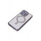 Newface iPhone 15 Pro Kılıf Joke Simli Magneticsafe Kılıf - Derin Mor Newface iPhone 15 Pro Kılıf Joke Simli Magneticsafe Kılıf - Derin Mor