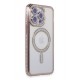 Newface iPhone 15 Pro Kılıf Joke Simli Magneticsafe Kılıf - Pembe Newface iPhone 15 Pro Kılıf Joke Simli Magneticsafe Kılıf - Pembe