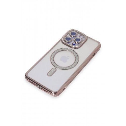 Newface iPhone 15 Pro Kılıf Joke Simli Magneticsafe Kılıf - Pembe Newface iPhone 15 Pro Kılıf Joke Simli Magneticsafe Kılıf - Pembe
