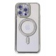 Newface iPhone 15 Pro Kılıf Joke Simli Magneticsafe Kılıf - Gümüş