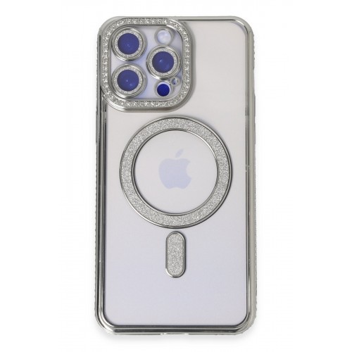 Newface iPhone 14 Pro Kılıf Joke Simli Magneticsafe Kılıf - Gümüş Newface iPhone 14 Pro Kılıf Joke Simli Magneticsafe Kılıf - Gümüş