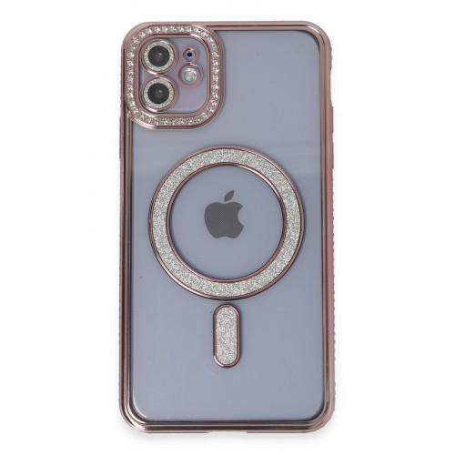 Newface iPhone 11 Kılıf Joke Simli Magneticsafe Kılıf - Pembe Newface iPhone 11 Kılıf Joke Simli Magneticsafe Kılıf - Pembe