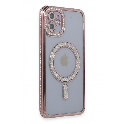 Newface iPhone 11 Kılıf Joke Simli Magneticsafe Kılıf - Pembe Newface iPhone 11 Kılıf Joke Simli Magneticsafe Kılıf - Pembe