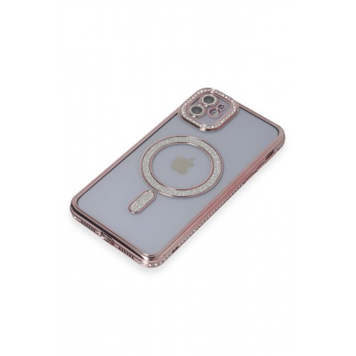 Newface iPhone 11 Kılıf Joke Simli Magneticsafe Kılıf - Pembe Newface iPhone 11 Kılıf Joke Simli Magneticsafe Kılıf - Pembe