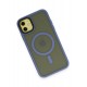 Newface iPhone 11 Kılıf Trex Magneticsafe Kapak - Sierra Blue