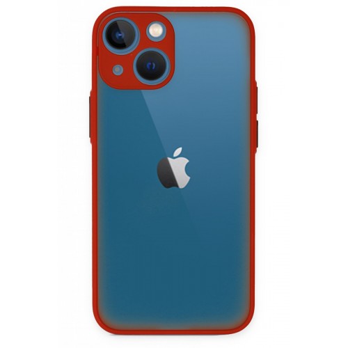 Newface iPhone 15 Kılıf Montreal Silikon Kapak - Kırmızı