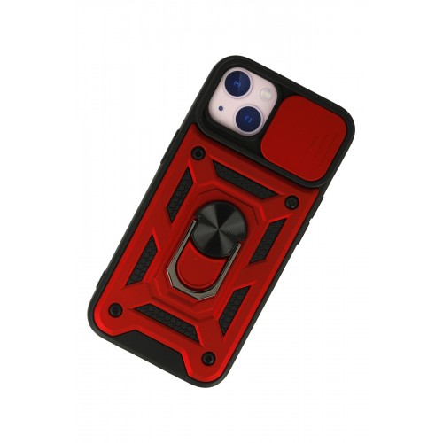 Newface iPhone 15 Kılıf Pars Lens Yüzüklü Silikon - Kırmızı Newface iPhone 15 Kılıf Pars Lens Yüzüklü Silikon - Kırmızı