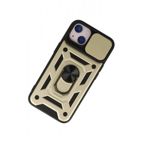 Newface iPhone 15 Kılıf Pars Lens Yüzüklü Silikon - Gold Newface iPhone 15 Kılıf Pars Lens Yüzüklü Silikon - Gold