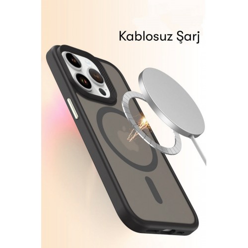 Newface iPhone 15 Plus Kılıf Trex Magneticsafe Kapak - Siyah Newface iPhone 15 Plus Kılıf Trex Magneticsafe Kapak - Siyah