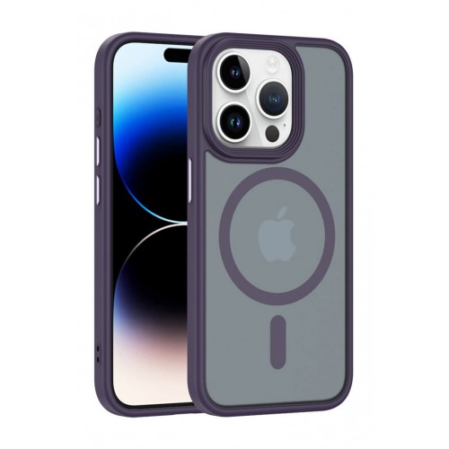 Newface iPhone 15 Pro Kılıf Trex Magneticsafe Kapak - Derin Mor Newface iPhone 15 Pro Kılıf Trex Magneticsafe Kapak - Derin Mor