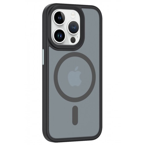 Newface iPhone 15 Pro Max Kılıf Trex Magneticsafe Kapak - Siyah