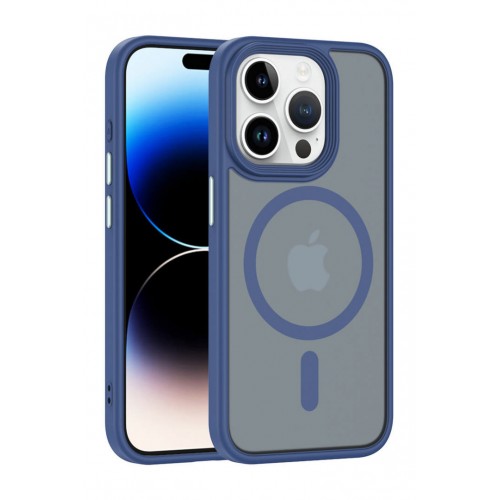 Newface iPhone 15 Pro Max Kılıf Trex Magneticsafe Kapak - Lacivert Newface iPhone 15 Pro Max Kılıf Trex Magneticsafe Kapak - Lacivert