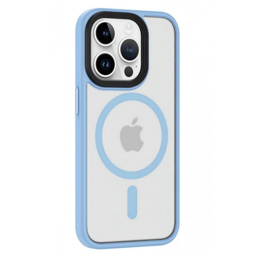 Newface iPhone 15 Pro Max Kılıf Trex Magneticsafe Kapak - Sierra Blue Newface iPhone 15 Pro Max Kılıf Trex Magneticsafe Kapak - Sierra Blue