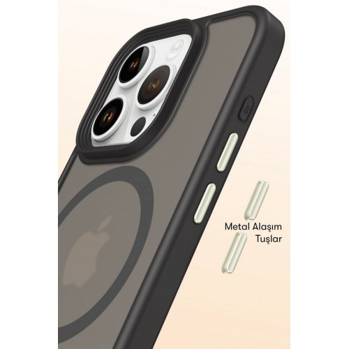 Newface iPhone 15 Pro Max Kılıf Trex Magneticsafe Kapak - Sierra Blue Newface iPhone 15 Pro Max Kılıf Trex Magneticsafe Kapak - Sierra Blue