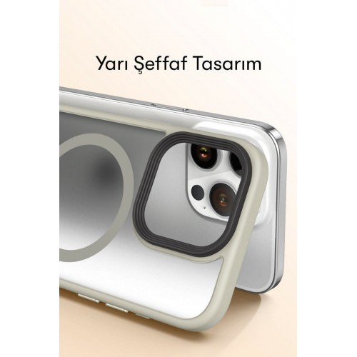 Newface iPhone 15 Pro Max Kılıf Trex Magneticsafe Kapak - Sierra Blue Newface iPhone 15 Pro Max Kılıf Trex Magneticsafe Kapak - Sierra Blue