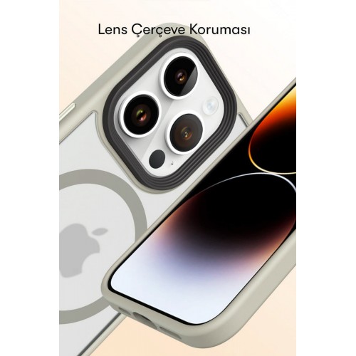 Newface iPhone 15 Pro Max Kılıf Trex Magneticsafe Kapak - Sierra Blue Newface iPhone 15 Pro Max Kılıf Trex Magneticsafe Kapak - Sierra Blue