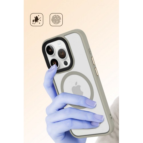 Newface iPhone 15 Pro Max Kılıf Trex Magneticsafe Kapak - Sierra Blue Newface iPhone 15 Pro Max Kılıf Trex Magneticsafe Kapak - Sierra Blue