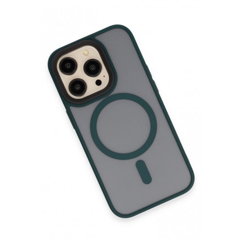 Newface iPhone 14 Pro Kılıf Trex Magneticsafe Kapak - Koyu Yeşil Newface iPhone 14 Pro Kılıf Trex Magneticsafe Kapak - Koyu Yeşil