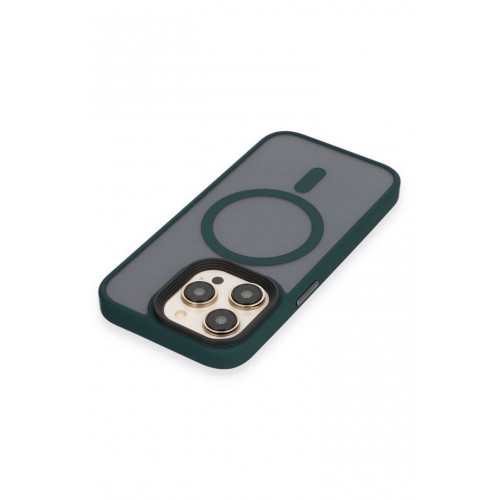 Newface iPhone 14 Pro Kılıf Trex Magneticsafe Kapak - Koyu Yeşil Newface iPhone 14 Pro Kılıf Trex Magneticsafe Kapak - Koyu Yeşil