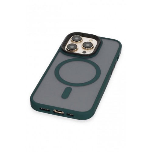 Newface iPhone 14 Pro Kılıf Trex Magneticsafe Kapak - Koyu Yeşil Newface iPhone 14 Pro Kılıf Trex Magneticsafe Kapak - Koyu Yeşil