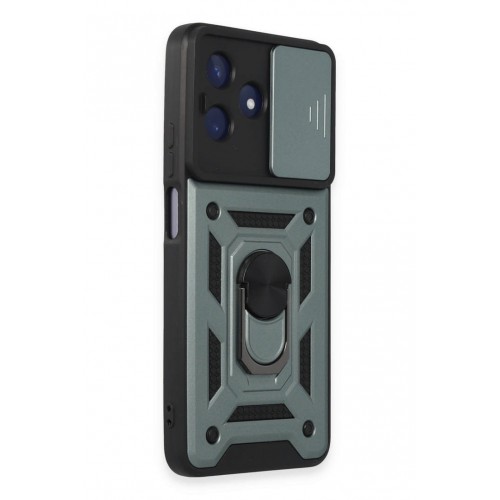 Newface Realme C53 Kılıf Pars Lens Yüzüklü Silikon - Yeşil Newface Realme C53 Kılıf Pars Lens Yüzüklü Silikon - Yeşil