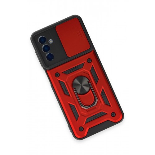 Newface Samsung Galaxy M14 5G Kılıf Pars Lens Yüzüklü Silikon - Kırmızı Newface Samsung Galaxy M14 5G Kılıf Pars Lens Yüzüklü Silikon - Kırmızı