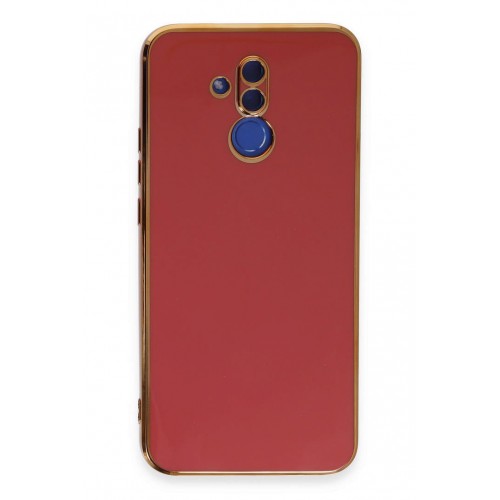 Newface Huawei Mate 20 Lite Kılıf Volet Silikon - Kırmızı