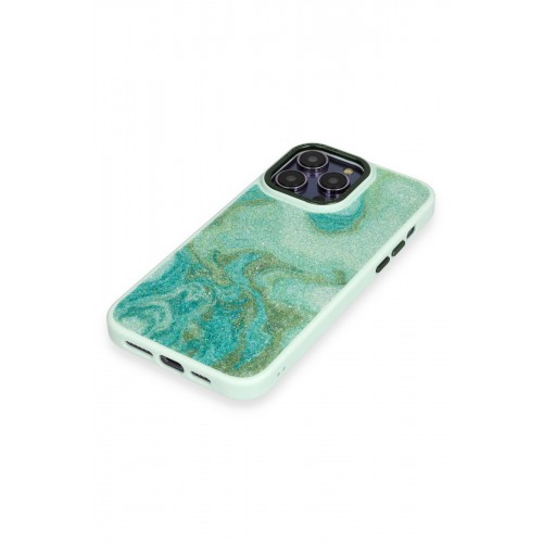 Newface iPhone 12 Pro Max Kılıf Moda Simli Kapak - Yeşil Newface iPhone 12 Pro Max Kılıf Moda Simli Kapak - Yeşil