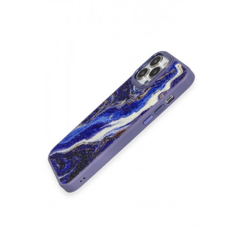 Newface iPhone 12 Pro Max Kılıf Moda Simli Kapak - Mavi Newface iPhone 12 Pro Max Kılıf Moda Simli Kapak - Mavi