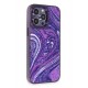 Newface iPhone 13 Pro Kılıf Moda Simli Kapak - Derin Mor