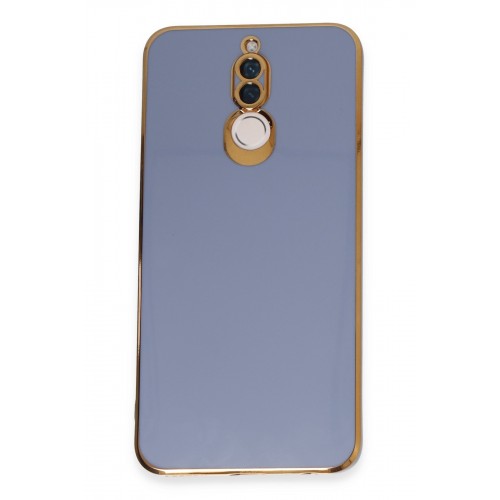 Newface Huawei Mate 10 Lite Kılıf Volet Silikon - Mavi