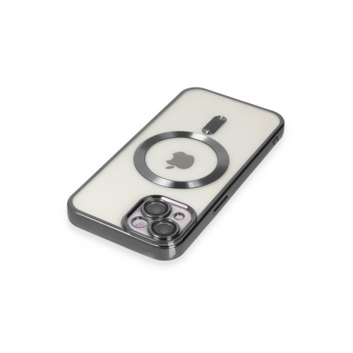 Newface iPhone 15 Kılıf Kross Magneticsafe Kapak - Titan Gri Newface iPhone 15 Kılıf Kross Magneticsafe Kapak - Titan Gri