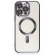 Newface iPhone 15 Pro Max Kılıf Kross Magneticsafe Kapak - Titan Gri