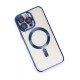 Newface iPhone 15 Pro Kılıf Kross Magneticsafe Kapak - Lacivert