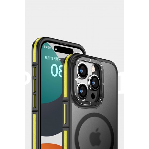 Joko iPhone 15 Pro Max Rocky Magsafe Kapak - Siyah Joko iPhone 15 Pro Max Rocky Magsafe Kapak - Siyah