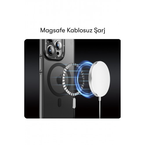 Joko iPhone 15 Pro Max Rocky Magsafe Kapak - Siyah Joko iPhone 15 Pro Max Rocky Magsafe Kapak - Siyah