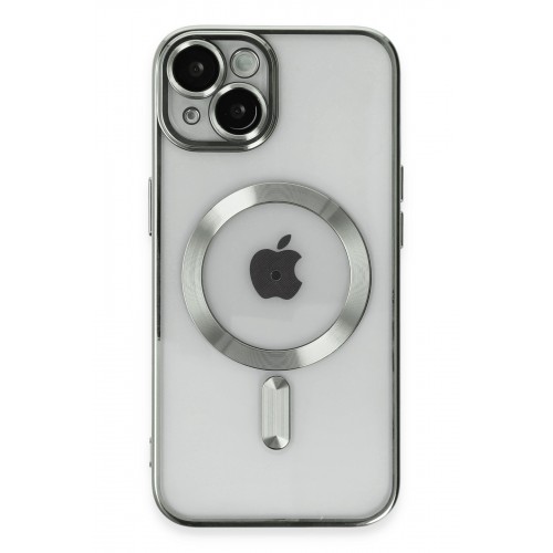 Newface iPhone 15 Kılıf Kross Magneticsafe Kapak - Gümüş Newface iPhone 15 Kılıf Kross Magneticsafe Kapak - Gümüş