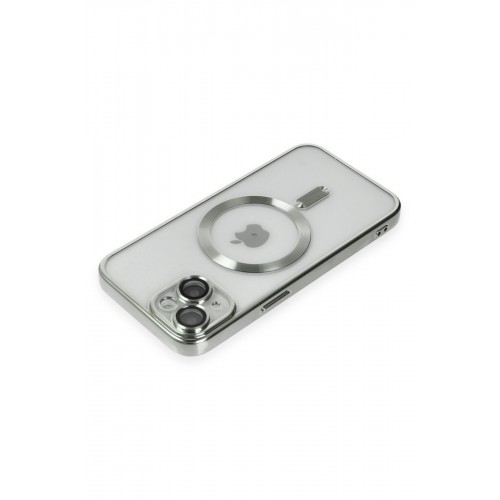 Newface iPhone 15 Kılıf Kross Magneticsafe Kapak - Gümüş Newface iPhone 15 Kılıf Kross Magneticsafe Kapak - Gümüş