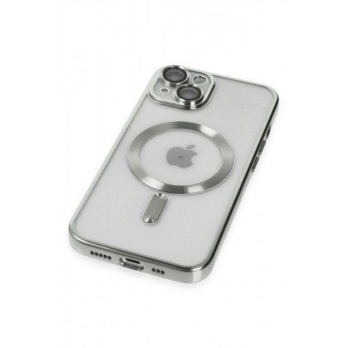 Newface iPhone 15 Kılıf Kross Magneticsafe Kapak - Gümüş Newface iPhone 15 Kılıf Kross Magneticsafe Kapak - Gümüş