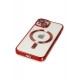 Newface iPhone 15 Kılıf Kross Magneticsafe Kapak - Kırmızı