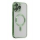 Newface iPhone 15 Pro Kılıf Kross Magneticsafe Kapak - Koyu Yeşil